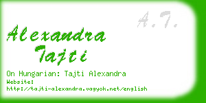 alexandra tajti business card